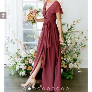 Revelry Harper dress-champagne